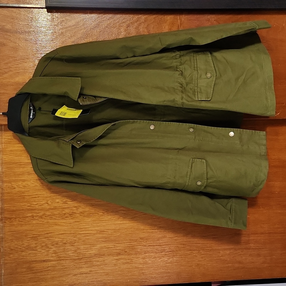 NWT Allegra K Women's Olive Utility Jacket XL